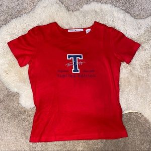 TOMMY HILFIGER limited edition t-shirt short sleeve women's tee red top